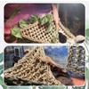PINVNBY Reptile Hammock with Suction Cups,Natural Seagrass Bearded Dragon Hammock