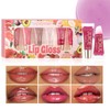 Fruit Flavor Lip Gloss, 6 Counts/set Moisturizing Nourishing Lip Glaze,