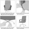 BSYMDH - Funda elástica para silla de computadora, con cierre,