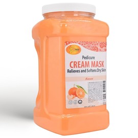 SPA REDI - Body and Foot Cream Mask, Mandarin, 128 Oz - Pedicure Massage for Tired Feet and Body, Hydrating, Fresh Skin - Infused with Hyaluronic Acid, Amino Acids, Panthenol, Comfrey Extract