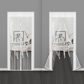 Windproof Vinyl Door Cover (90x210cm) / Draft Blocker Film Entrance Draft