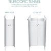 Baboni Pet Door for Wall, Steel Frame and Telescoping Tunnel,