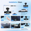 Hodozzy 4 Channel Dash Cam Car 1080P, 360° View Front