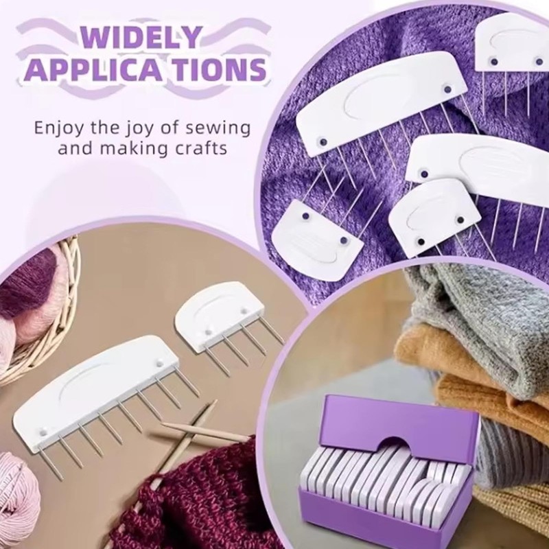 Comb Needles Knitting Blocker Set, 20 Pieces Comb Needles, Knitting