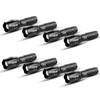 JARDLITE 8 Pack LED Emergency Handheld Flashlight, Adjustable Focus, Water