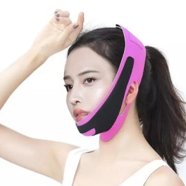 땡기미 밴드 기구 얼굴 압박 리프팅 브이라인 땡김이 Face Lifting Band Device Facial Compression Bra Line Slimming