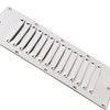 Amarine Made Stainless Steel Stamped Louvered Vent Rectangular Marine Vent