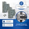 VIOKS Fridge Door Hinge Set Replacement for Bosch Siеmens Neff