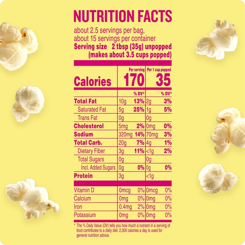 Angie's BOOMCHICKAPOP Real Butter Microwave Popcorn, 3.29 oz., 6-Count Bags