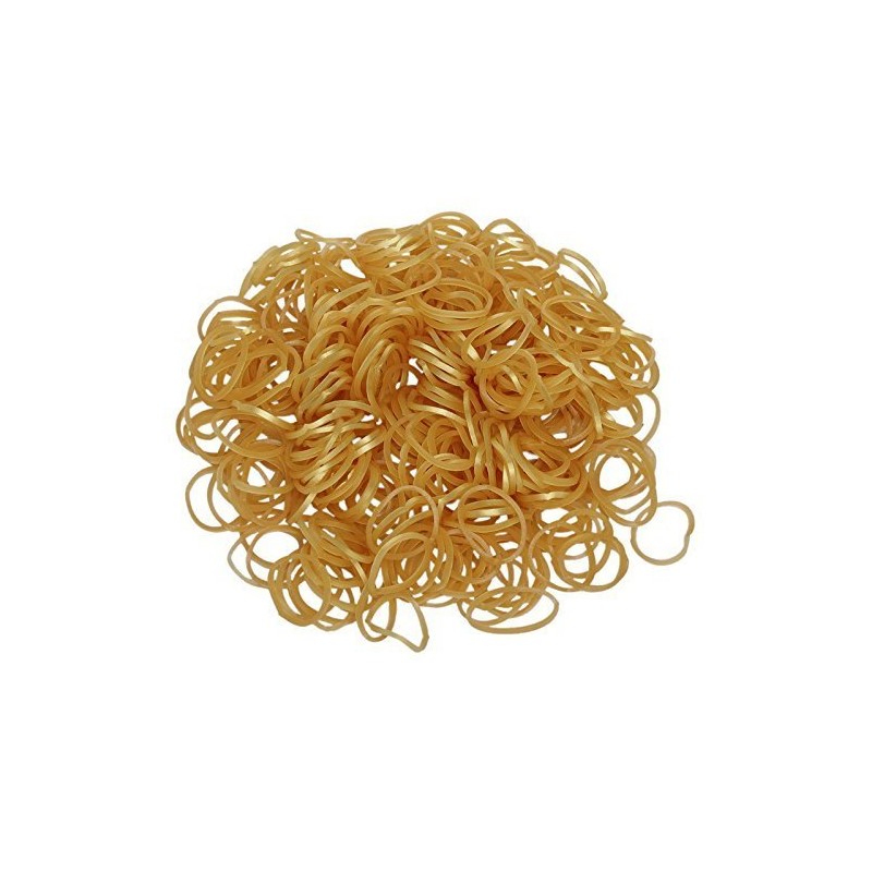ETHAHE 600pcs Metallic Gold Latex-free Loom Refill Rubber Bands Pack