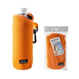 Asahi Koyo MH25-05 Bottle Holder, 16.9 fl oz (500 ml), Compatible with 20.3 fl oz (600 ml), Orange, 1 Piece, Compatible with PET Bottles, Removable Belt, Bottle Cover, Water Bottle Cover, Multi Holder