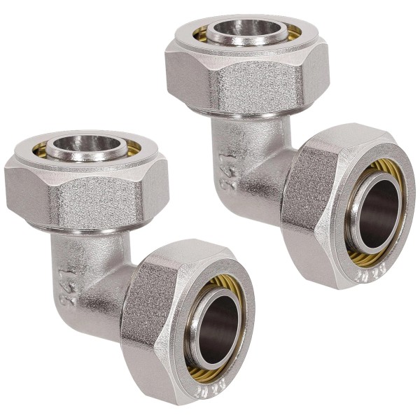 Feanron Air Hose Fittings Rapid Air System2 Pack 200PSI3/4 Nickel-Plated