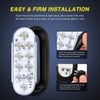 Nilight 6" Oval LED Trailer Tail Lights 10 LED w/Flush