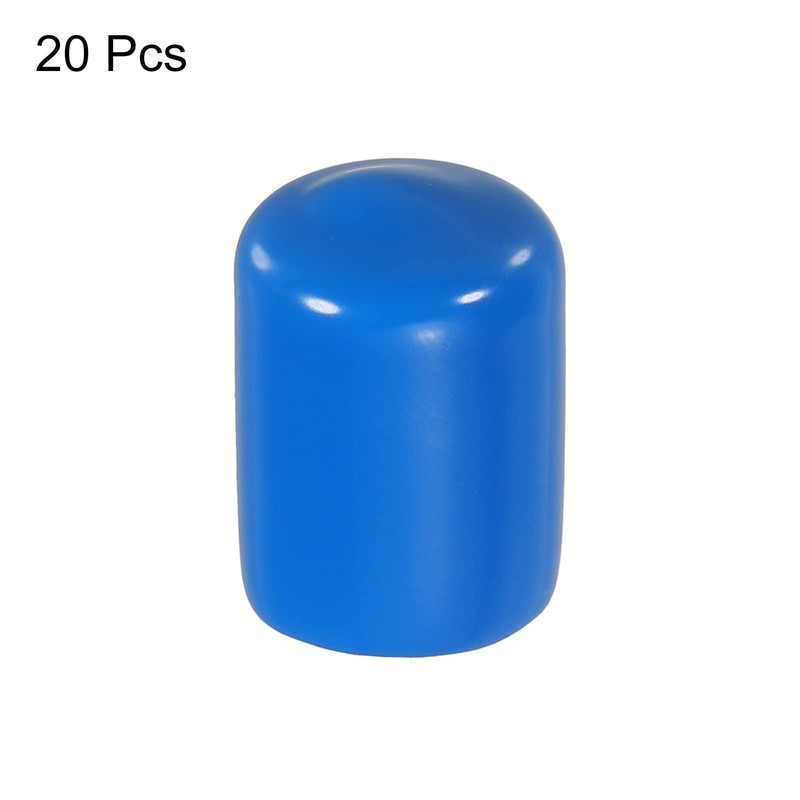 MECCANIXITY 100pcs Rubber End Caps Cover 5/8 inch Vinyl Screw