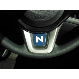 mut nbox29-stp-emblem04 Honda New Model NBOX Custom NBOX Custom H29.9~ Steering Plate Emblem Navy