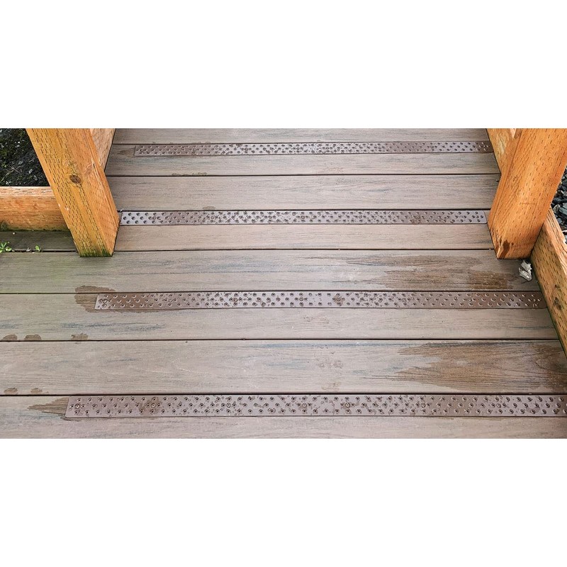HandiTreads Non-Slip Ramp & Deck Treads, Java Brown (1), Screw