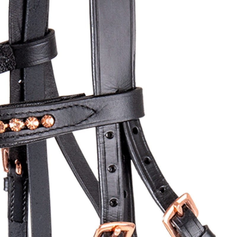 WALDHAUSEN Star Rosemary WB Snaffle Bridle Black
