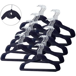 PEARL Space-saving hangers: space-saving hangers (up to 70% space saving), set of 100 (hangers, space saving hangers, velvet hangers, clothes storage)