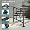 LMRSTOO Handrails for Outdoor Steps, Fit 2 or 3 Steps