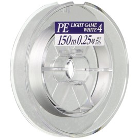 YAMATOYO PE Line PE Light Game 150 m 0.25 5 lb 4 Pieces, White