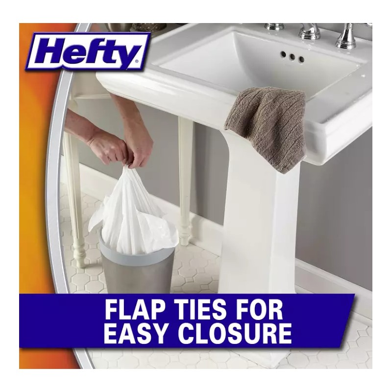 Hefty Small Garbage Bags, Lavender & Sweet Vanilla Scent, 4
