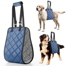 Adjustable Dog Sling Dog Lift Harness for Large Dogs, Hind Leg Support Portable Soft Lift Support and Rehab Harness for Weak Rear Legs, for Senior, Injured, Disabled and After Surgery Dogs Large