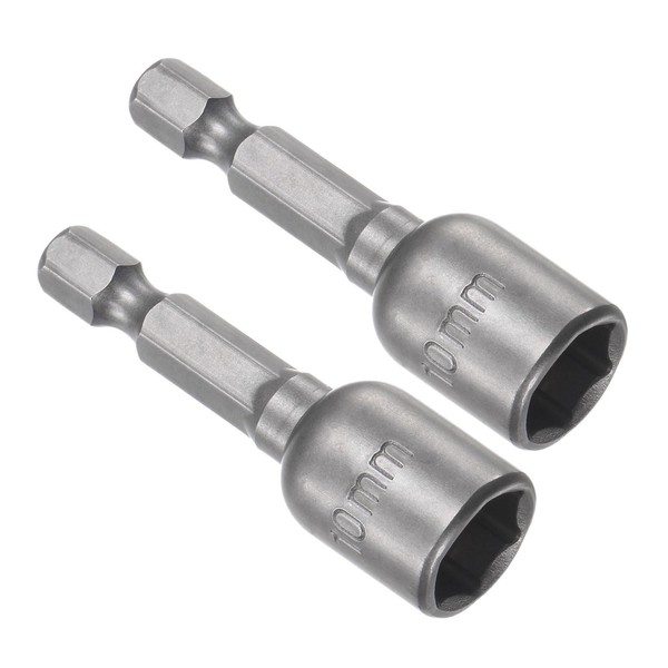 CoCud Quick-Change Nut Setter Driver Bit, 10mm Metric 48mm Length
