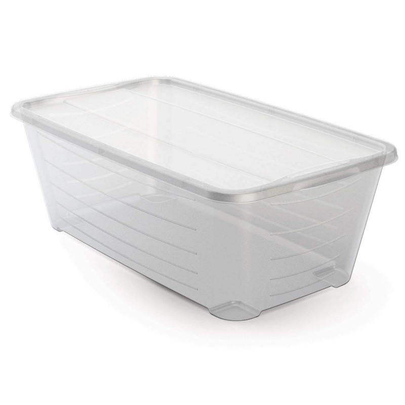 Life Story 6 Quart Rectangular Clear Plastic Protective Storage Shoe