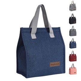 Lunch bag, Insulated Lunch Bag for Women Men, Lunch Containers Reusable Lunch Tote Bags for Work, Travel, Outdoor (Blue)