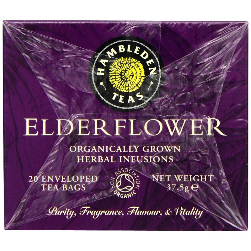 Hambleden Herbs Organic Elderflower Tea 20 Teabags (1 Pack)