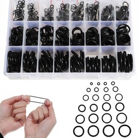 740 Pcs Rubber O-Ring Assortment Kit 24 Sizes Washer Gasket Set Pressure Washer Plumbing Sealing Repair Air or Gas Connections Automotive Repair O Rings Kit