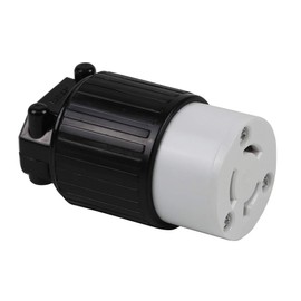 Nema L6-15R 15 A/250V 2 Pole 3 Wire Industrial Grade Locking Female Receptacle Connector, Industrial Twist Lock L6-15 15-Amp 250Volt AC Rewirable Power Socket. LK-7312