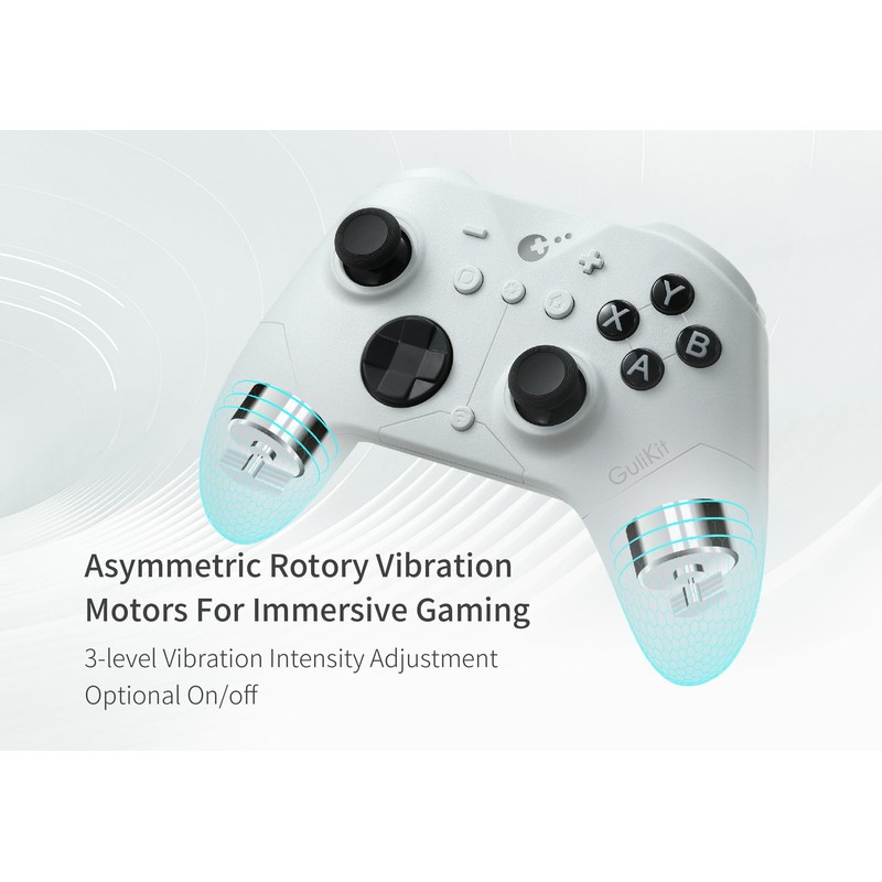 GuliKit ES PRO Fastest Wireless Controller – TMR Anti-Drift&Anti-Snapback Joysticks,