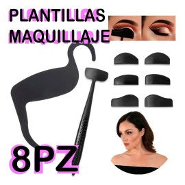Plantillas 8pz Aplicar Maquillaje Delineado Sombra Contour