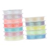 jojofuny 12 Rolls Luminous Embroidery Threads DIY Glowing Sewing Threads