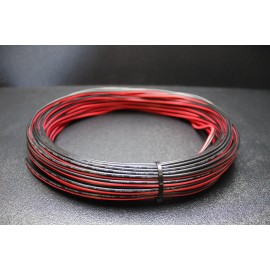 Audiopipe 18 GAUGE RED BLACK SPEAKER WIRE 50 FT AWG CABLE POWER GROUND STRANDED COPPER