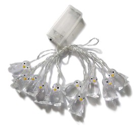 Penfly 1.65M 10LEDs Decorative Penguin Shape Light Romatic Fairy Night Mood Light for Home Indoor Kids Bedroom Party Festival Wedding(Purple)