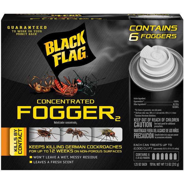 Black Flag Indoor Fogger, Pack of 4, Clear
