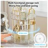 360° Rotating Cosmetic Display Case, 2-Tier Large Capacity Makeup Organizer