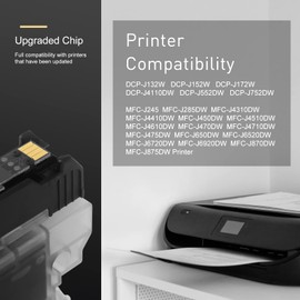 L2KB L2KB LC103 Ink Cartridges for Brother Printer Compatible for Brother Ink CartridgesLC103 Work with MFC-J870DW MFC-J6920DW MFC-J6520DW MFC-J450DWMFC-J470DW (Black,Cyan,Magenta,Yellow)