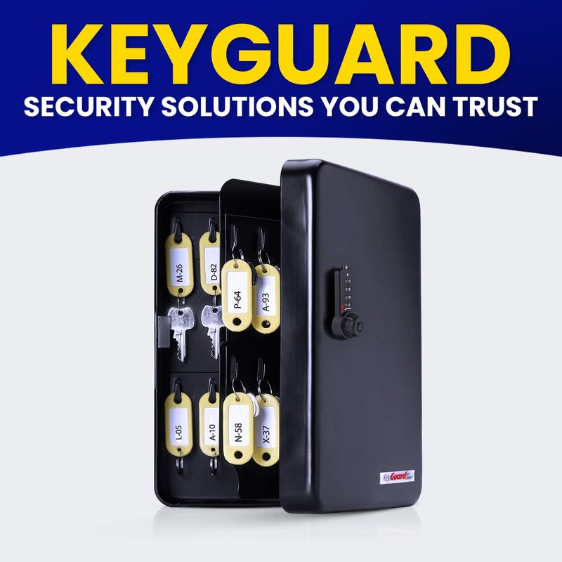 KeyGuard Dual Access Combination Key Cabinet With Black 4-Dial Combi-Cam