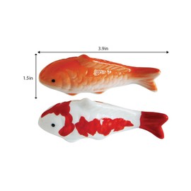 Happyyami 2Pcs Home Decor Aquarium Decor Decorative Aquarium Fish Simulation Decor Decorative Fish Figurine Aquarium Floating Fish Decor Aquarium Layout Prop Props Ceramics Fish Tank