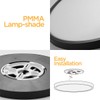 TALOYA Surface Mount LED Ceiling Light 12 Inch-2 Pack Black