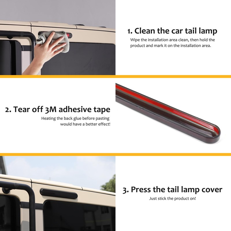 Car Smoked Black Lampshade Tail Light Lamp Cover Compatible with