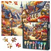 Enchanting 1000-Piece European Village Jigsaw Puzzle for Adults - Autumn