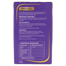 Twinings Blackcurrant and Blueberry Tea Bags, 40 g, 20 bags
