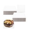 qiqee White 12 Inch Wave Cake Boards 15-Packs Squares Base