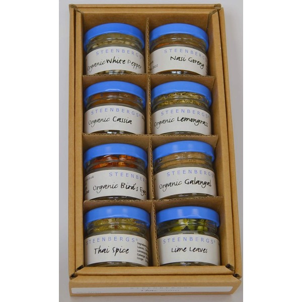 Steenbergs Thai Spices Gift Box Of 8 Mini Jars