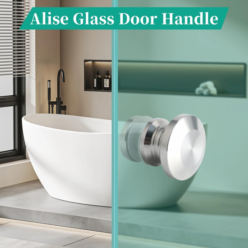 Alise Shower Glass Door Handle,Sliding Shower Doors Knob Pull Hardware