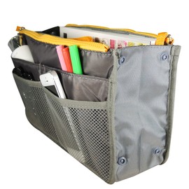 Bag Organizer Purse Insert Handbag Organizer Travel Bag (Grey)
